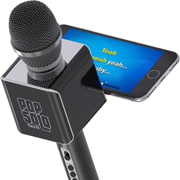 Tzumi PopSolo Portable Wireless Bluetooth Karaoke Microphone Built in Speaker - Picture 1 of 7